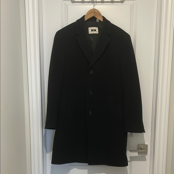 Men's Black Overcoat - Picture 1 of 2